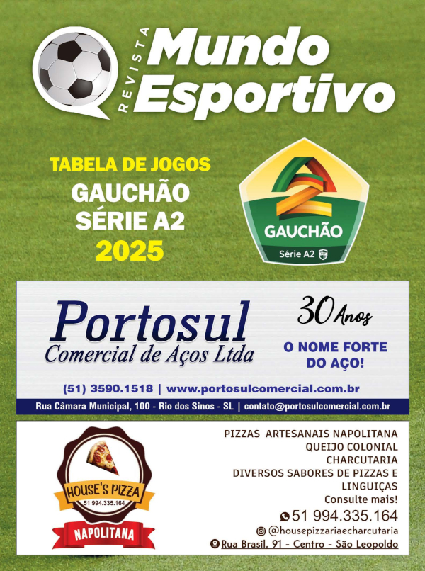 Tabela de Jogos Gauchão Série A2 2025
